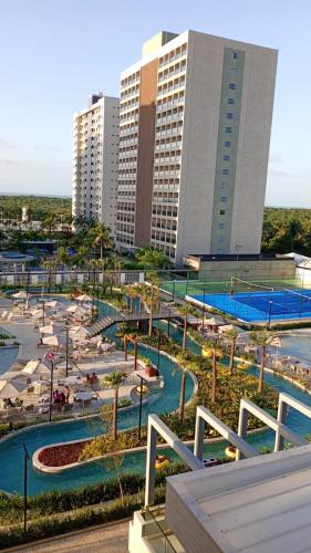 a view of a resort with a water park at GAV Beach Resort - Smart in Salinópolis