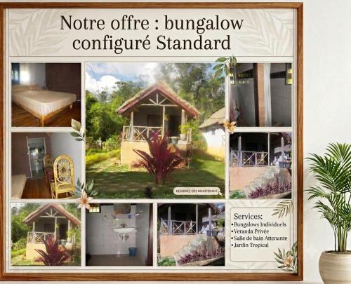 a collage of pictures of a house at Dimi HOUSE in Andasibe
