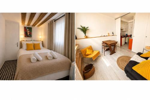 Modern studio in the heart of Paris I Walkable to the Louvre, Notre Dame and Seine
