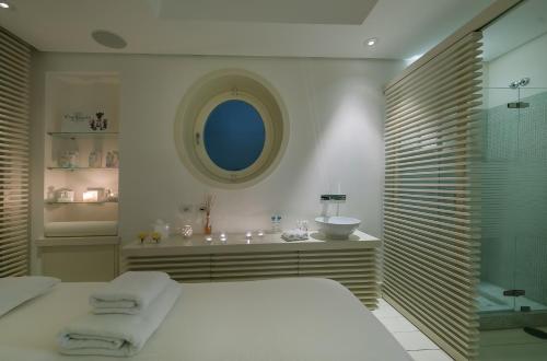 Koupelna v ubytování Hotel La Minerva