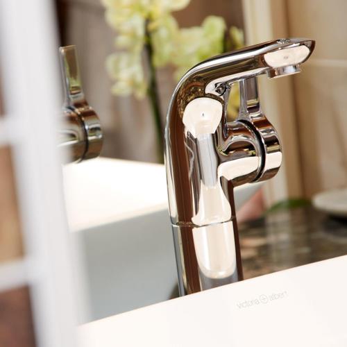 a bathroom sink with a chrome bathroom faucet at Winteringham Fields in Winteringham