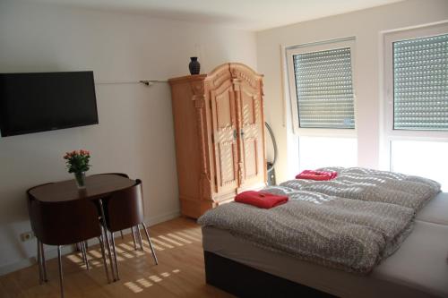 Voodi või voodid majutusasutuse Holiday Apartment Zwinger toas