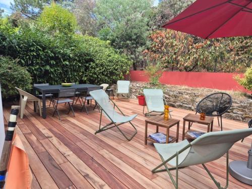 Maison quartier calme, proche plages, centre ville