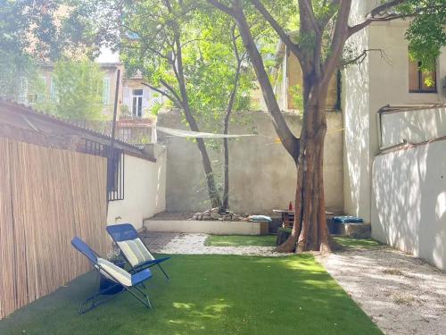 Modern apartment with garden in Longchamp