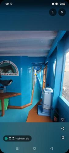 a view of the inside of a cruise ship at Azmy Adventure in Pawenang