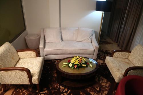Ruang duduk di Hôtel Fleur de Lys Plateau