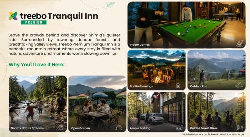 a collage of pictures of a resort at Treebo Premium Tranquil Inn in Shimla