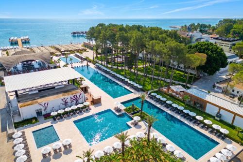 an aerial view of the pool at the resort at Siu Collection - Ultra All Inclusive in Beldibi