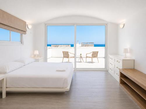 Krevet ili kreveti u jedinici u okviru objekta Anny Studios & Rooms Perissa Beach