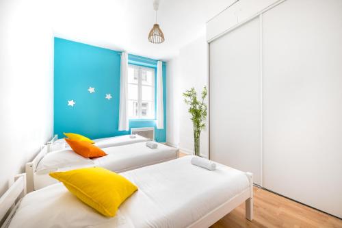BnGo I Le Coeur Lyonnais I 3 chambres, 2 salles de bain, hypercentre, 3ème étage sans ascenseur