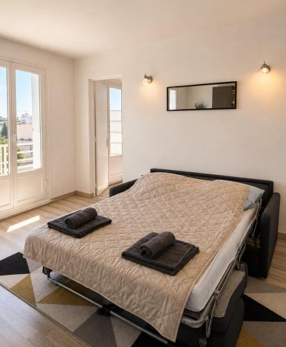 Appartement lumineux avec terrasse et clim pour 6 pers