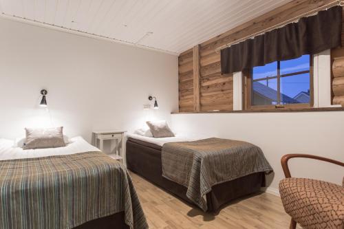 Ένα ή περισσότερα κρεβάτια σε δωμάτιο στο Villa Hulda