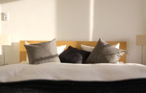 Postel nebo postele na pokoji v ubytování Sommerloft Rerik