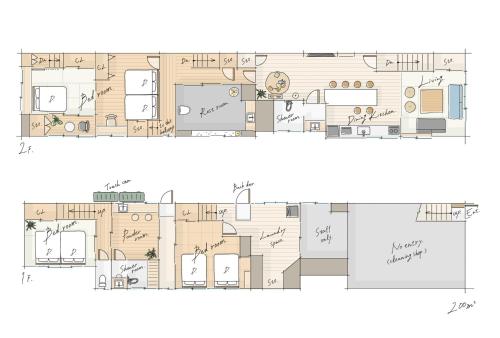 200 square meters Modern Japanese style private 4LDK House