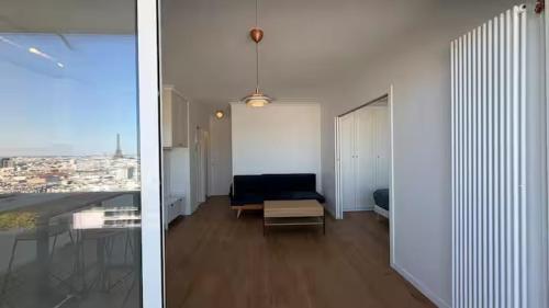 Elegant Eiffel View Apartment Balcony and Garage