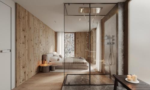 Lenzerheide Luxury Spa Shower, Mountain View