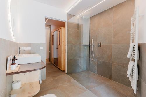 Ванная комната в Hotel Madatsch
