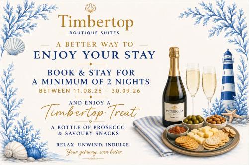 a flyer for a wine tasting event with a bottle of champagne at Timbertop Suites - Adults Only in Weston-super-Mare