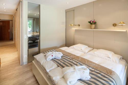 Postel nebo postele na pokoji v ubytování Seehotel Hubertushof