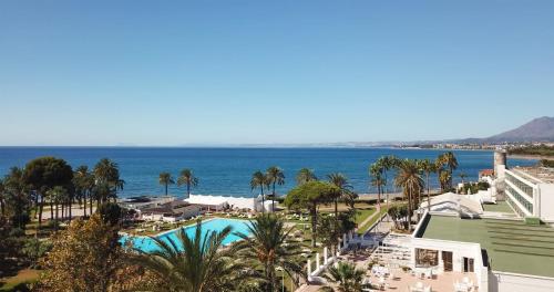 a view of the ocean from a resort at SOL by Meliá Marbella Estepona - Atalaya Park in Estepona