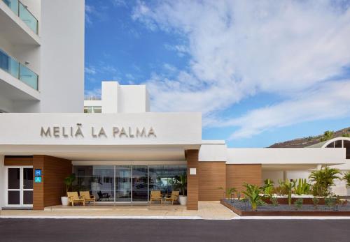 a building with a sign that reads melia la palma at Meliá La Palma in Puerto Naos