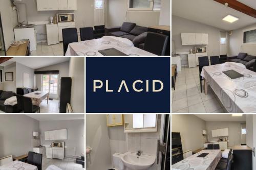 a collage of photos of a kitchen and a living room at L’Adresse 262 