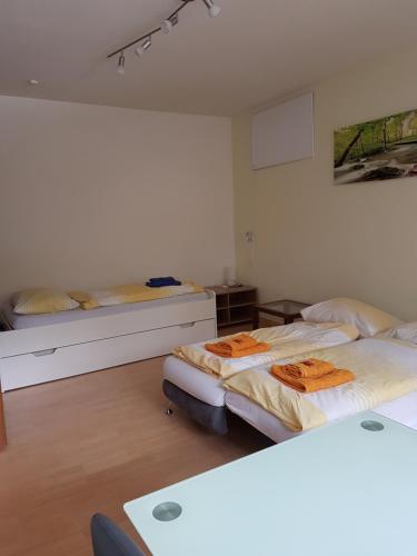 Postel nebo postele na pokoji v ubytování Ferienwohnung Pichlarn