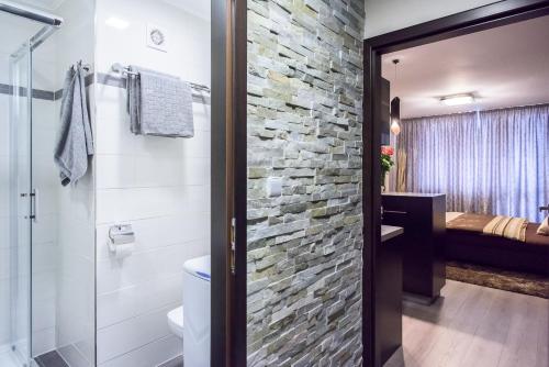 Ένα μπάνιο στο Luxury Apartments Ostrava