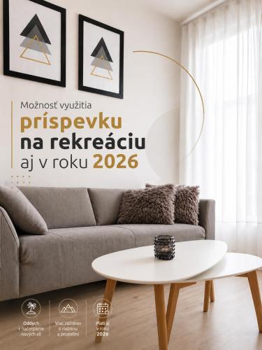 a living room with a couch and a table at Apartmán Hestia 5 in Rajecké Teplice