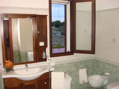 Kylpyhuone majoituspaikassa La Carusa