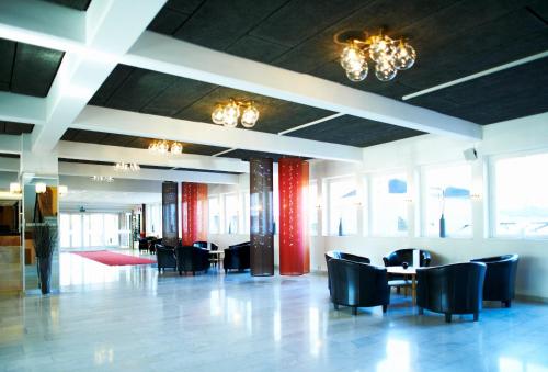The lobby or reception area at STF Vandrarhem Oscar