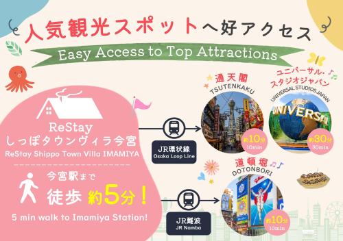 a recruitment poster for the asian tourism agency at ReStayしっぽタウンヴィラ今宮駅 in Osaka