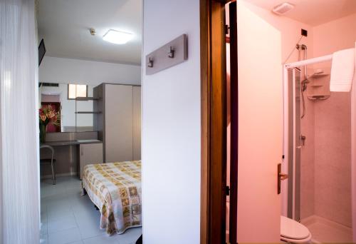 Koupelna v ubytování Hotel Clipper