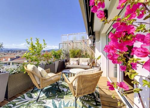 Sun Deck Terrace - Port of Nice with view and air conditioning
