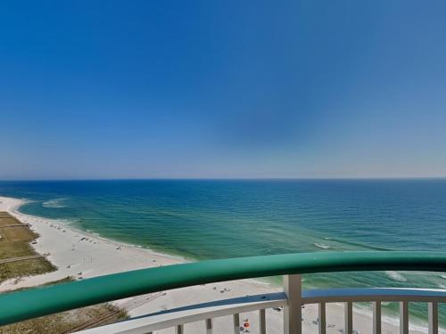 a view of the beach from a balcony at Beach Colony West #PH3B 18B in Perdido Key