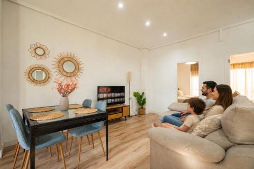 Apartamento de 2 habitaciones con terraza en el centro de Valencia