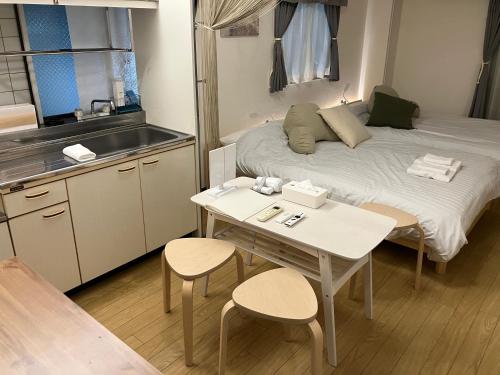 Shinsaibashi Digital Nomad Gas Dryer Netflix100" for Long-stay Central Osaka