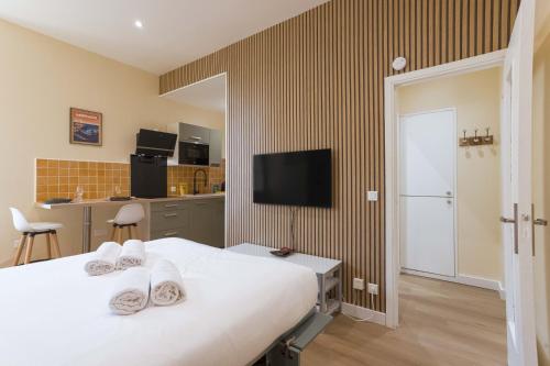 Santeny - Studio Central, clim, proche Palais&Plage