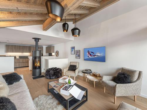 Chalet moderne à Méribel, proche pistes avec parking