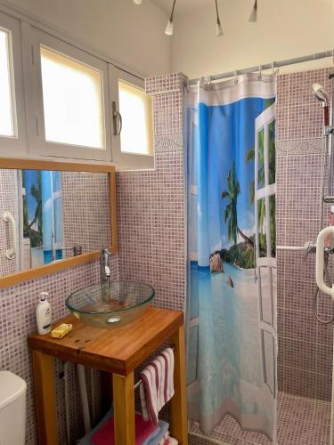 Studio climatisé en bord de mer et Plage privée