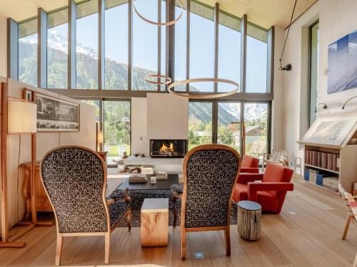 Chalet contemporain 5* à Argentière avec sauna et cheminée