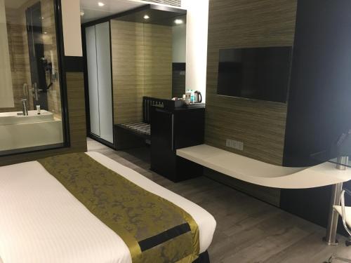The Empresa Hotelにあるベッド