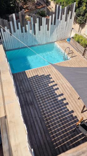 House with pool Vallon des Auffes 300 m from the port