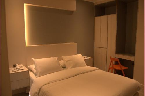 Katil atau katil-katil dalam bilik di Hotel Puerto de Vega
