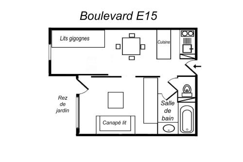 Résidence Boulevard - SUPER STUDIO DIVISIBLE PARFAITEMENT SITUE SKIS AUX PIEDS PROCHE DES COMMERCES MAE-7412