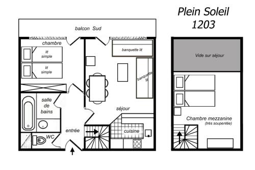 Résidence Plein Soleil - BEL APPARTEMENT EN ÉTAGE, LABEL MÉRIBEL, EXPOSITION SUD SUR LES PISTES MAE-7462