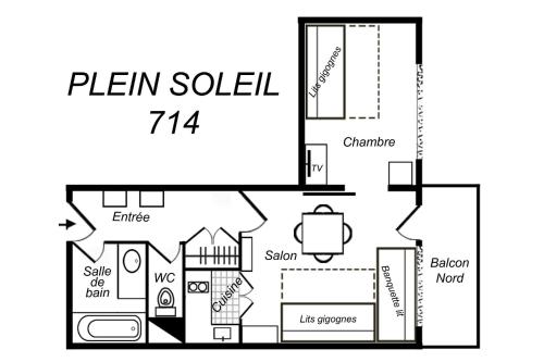 Résidence Plein Soleil - AGRÉABLE 2 PIÈCES SUR LES PISTES MAE-7626