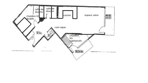 Résidence Hauts De Chaviere - Val Thorens location: bel appartement de 53 m2 traversant, confortable et calme de 53 m2, bien situ MAE-9037
