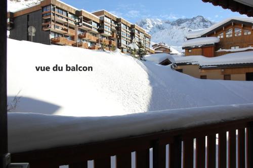 Résidence Hauts De La Vanoise - VAL THORENS location: petit appartement confortable pour 4 personnes avec un grand balcon MAE-9039