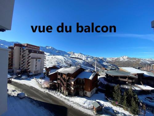 Résidence Hauts De La Vanoise - VAL THORENS location: studio pour 2 personnes exposé sud ouest, étage élevé, centre station MAE-9124